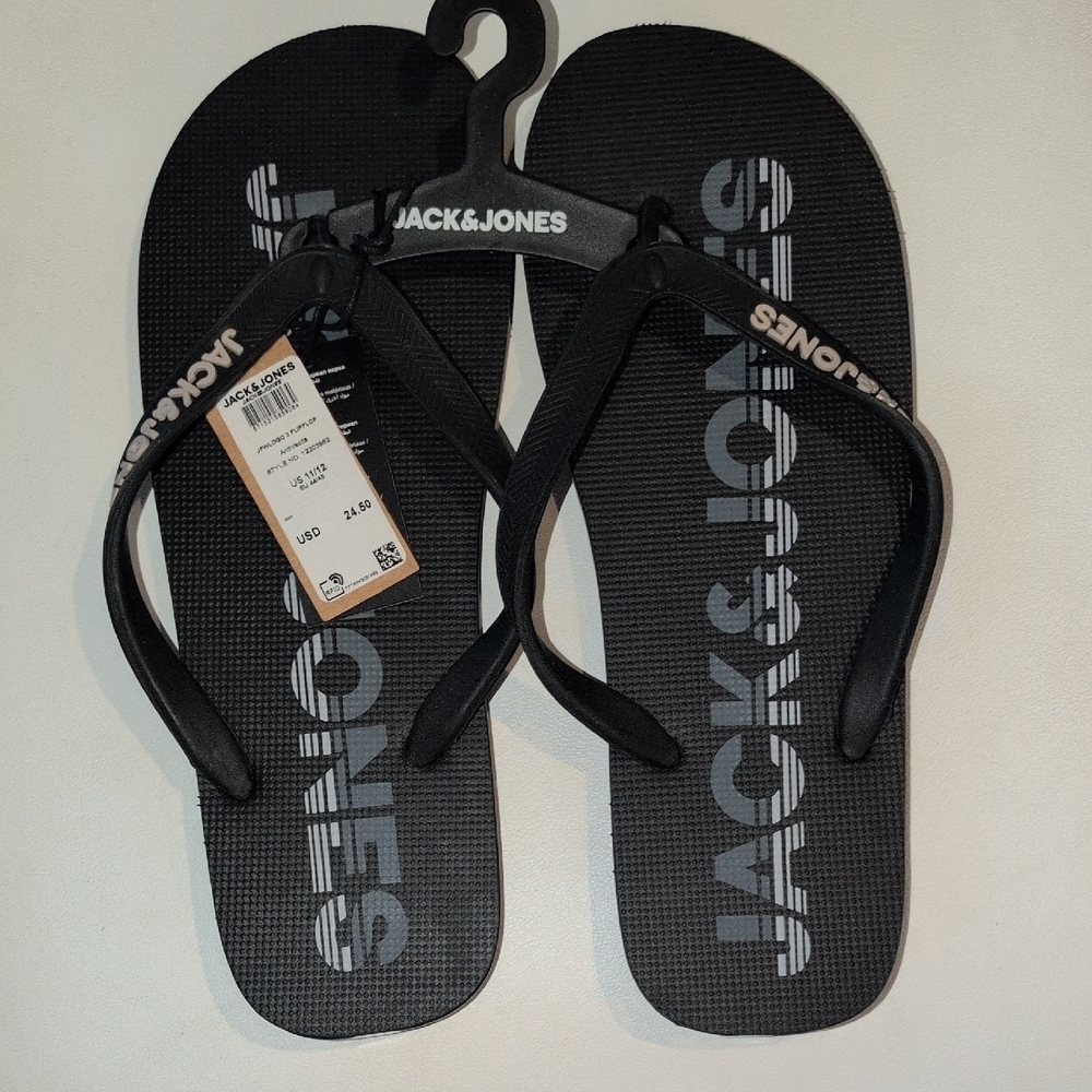 Jack & Jones Black Sandals